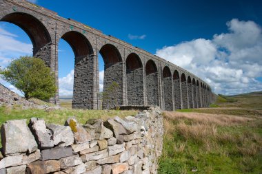 Ribblehead Viaduct in Yorkshire Dales National Park clipart