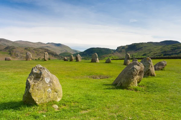 Castlerigg камені коло в місті Keswick — стокове фото