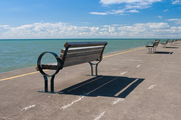 Der historische pier in port dalhousie, kanada — Stockfoto