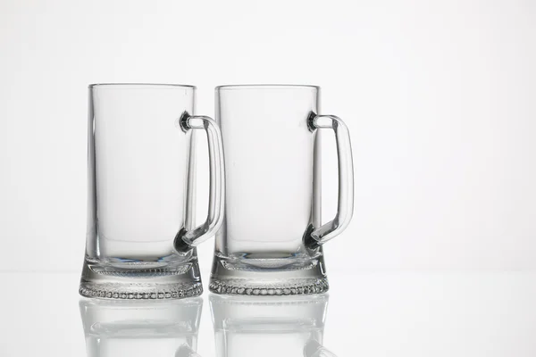 Prázdné sklenice piva — Stock fotografie