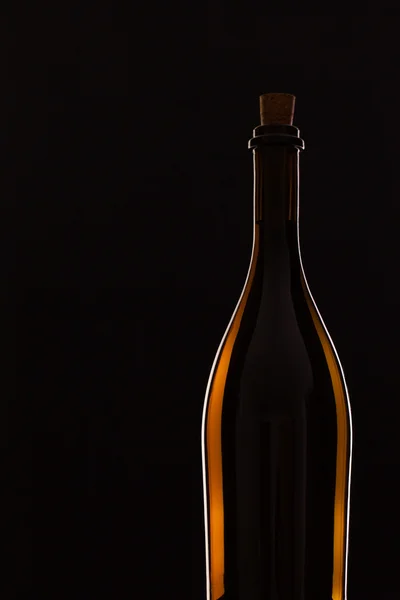 Detail láhve s červeným vínem — Stock fotografie
