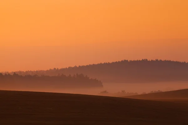 Paysages d'automne sur les hauts plateaux tchèques — Photo