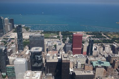 Chicago skyline panorama üzerinde göster 