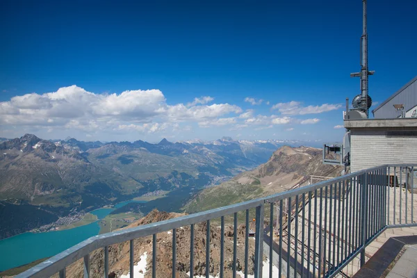 Vista sulle montagne dal Piz Corvatsch — Foto Stock