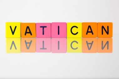 Vatikan - çocuk bloklar bir yazıt