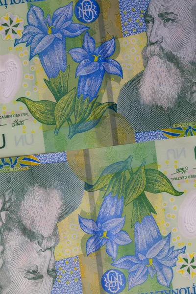 Detail of Romania Lei  money — Stock Photo, Image