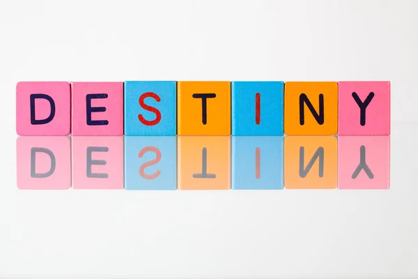 Destiny - une inscription de blocs d'enfants — Photo