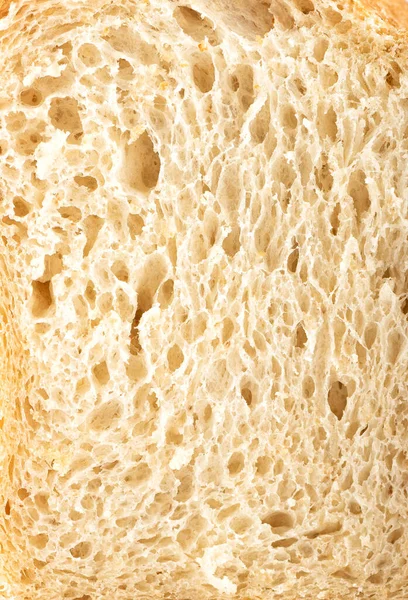 Macro shot della consistenza di un pane tradizionale di grano. — Foto Stock