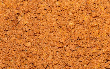 Domates ezmesi ile doğranmış et tabakası. Gıda arkaplanı.