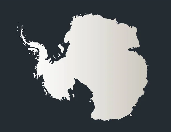 Antarctica Map Infographics Flat Design Collors Snow White Blank — стокове фото