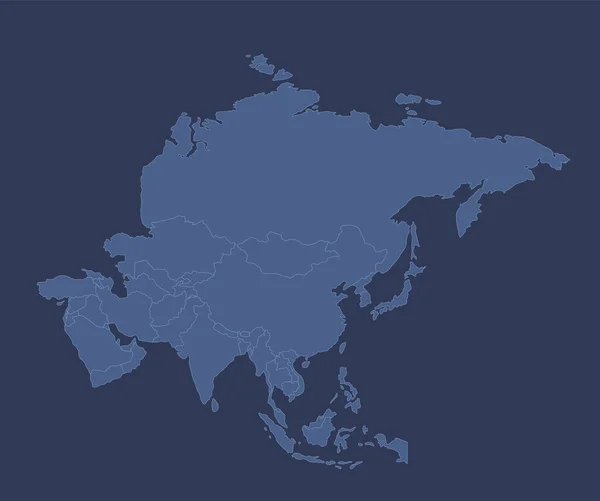 Карта Азии Отдельные Государства Инфографика — стоковое фото