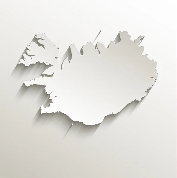 Islanda carta cartografica 3D raster naturale — Foto Stock