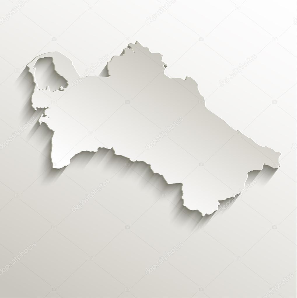 Turkmenistan Carte Carte Papier 3d Naturel Raster Image Libre De Droit Par Mondi H C