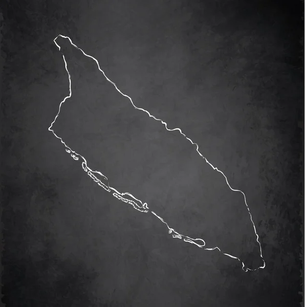 Mapa de Aruba pizarra pizarra raster —  Fotos de Stock