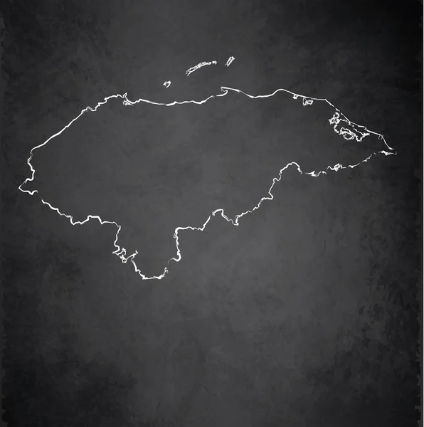 Honduras mappa lavagna lavagna raster — Foto Stock