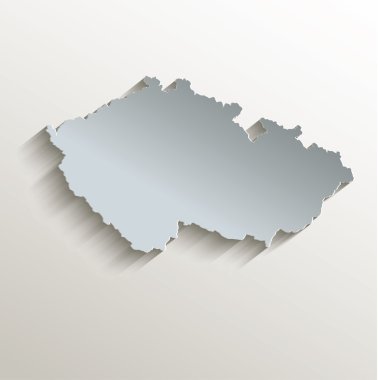 Çek harita kart mavi beyaz kağıt 3d tarama