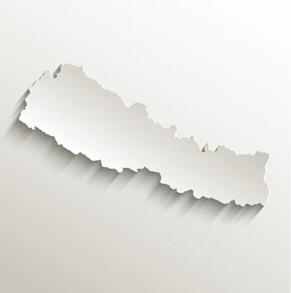 Nepal Kartenpapier 3D natürliches Raster — Stockfoto