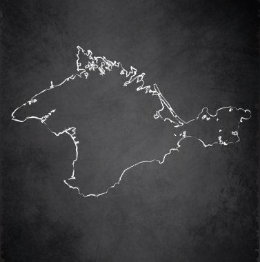 Crimea harita blackboard kara tahta raster