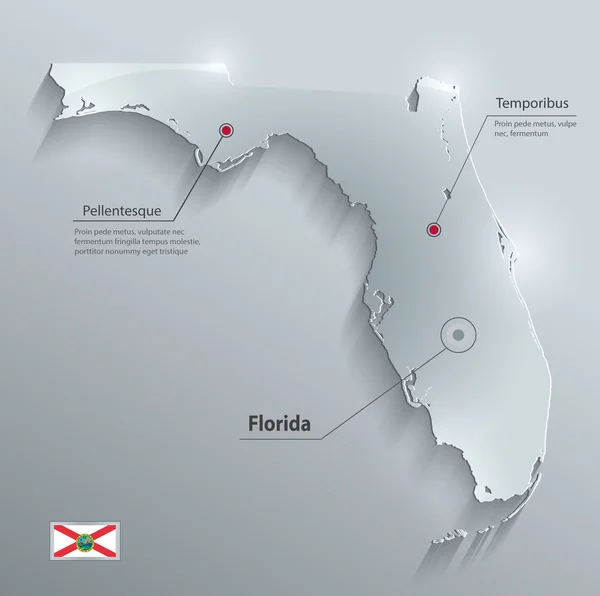 Florida peninsula Vector Art Stock - Depositphotos 81751162 Stock Illustration Florida Map Flag Glass Card 