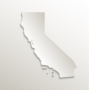 California harita kart kağıt 3d doğal raster