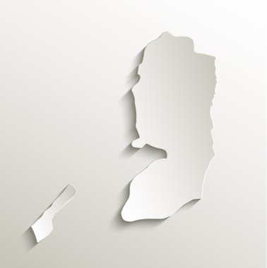 Palestine harita kart kağıt 3d doğal raster