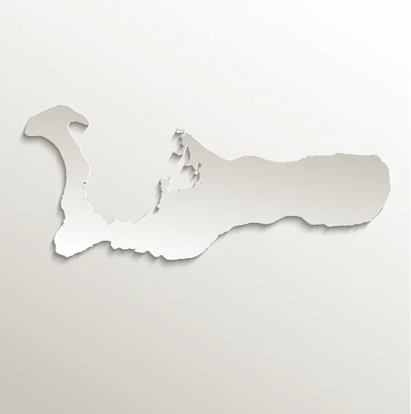 Isole Cayman mappa carta 3D raster naturale Grand Cayman — Foto Stock