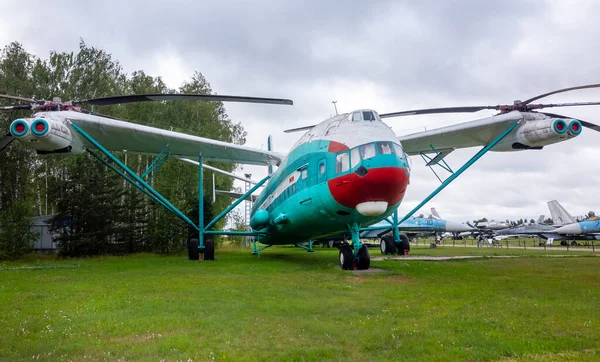2018年7月18日 俄罗斯莫斯科地区 Mil 12直升机 位于莫尼诺俄罗斯空军中央博物馆 — 图库照片