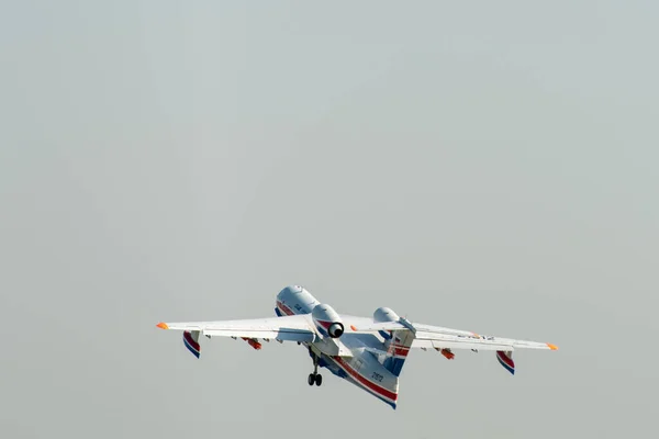 August 2019 Schukowski Russland Mehrzweck Amphibienflugzeug Beriev 200 Altair Auf — Stockfoto