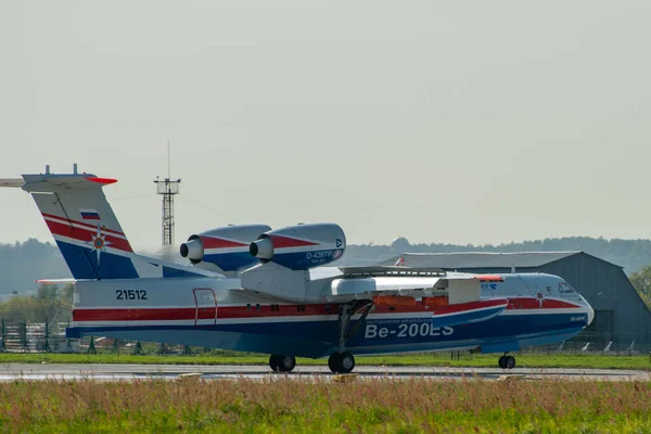 2019年8月30日 ロシアのジュコフスキー 多目的水陸両用機ベリエフBe 200アルテア国際航空宇宙サロン Maks 2019 — ストック写真