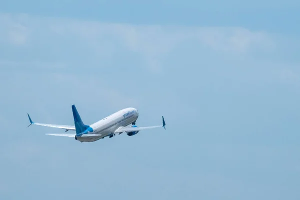 Juli 2019 Moskau Russland Flugzeug Boeing 737 800 Pobeda Fluggesellschaft — Stockfoto