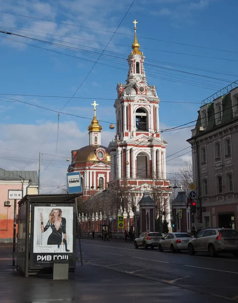 Березня 2019 Москва Росія Церква Святого Мученика Микити Старій Басманній — стокове фото