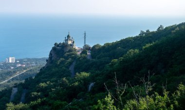 İsa 'nın Dirilişi Kilisesi Kırım' ın Foros köyünde bir uçurumun kenarında.