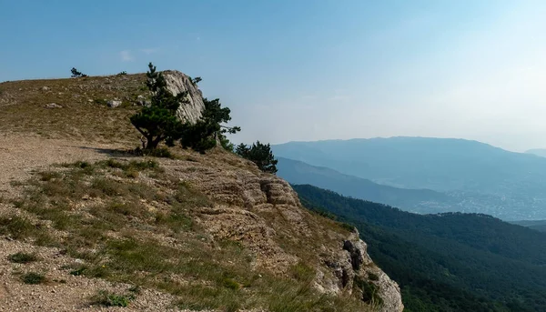 Mountain Landscape Plateau Yalta Yayla Petri Peak — Stock Photo, Image