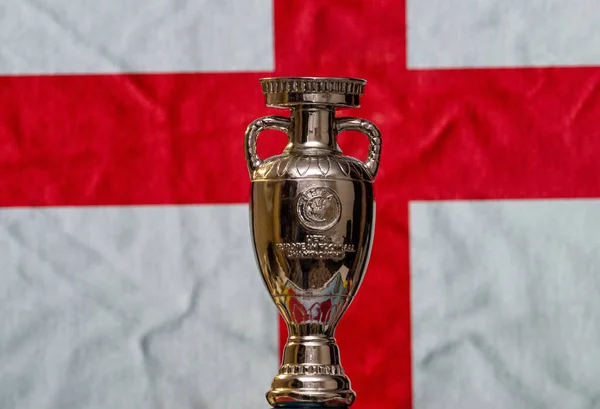 2021 Április London Anglia Uefa Európa Bajnokság Kupa Anglia Zászlóval — Stock Fotó