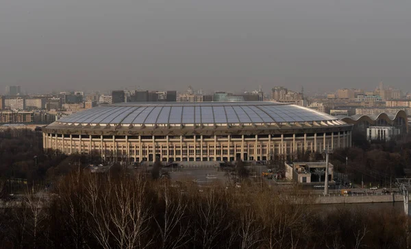April 2021 Moskou Rusland Luzhniki Stadion Moskou Achtergrond Van Het — Stockfoto