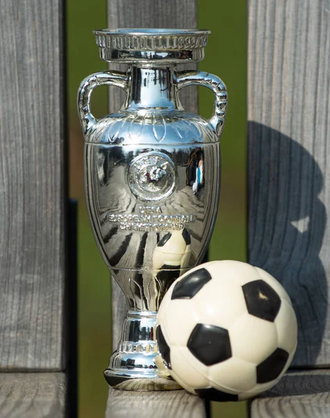 22 Nisan 2021 Moskova, Rusya. Avrupa Futbol Şampiyonası Kupası.