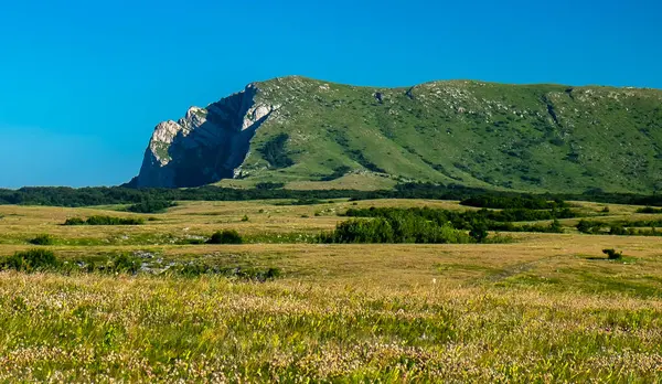 View Upper Plateau Chatyr Dag Crimea Bright Sunny Day — Stock Photo, Image