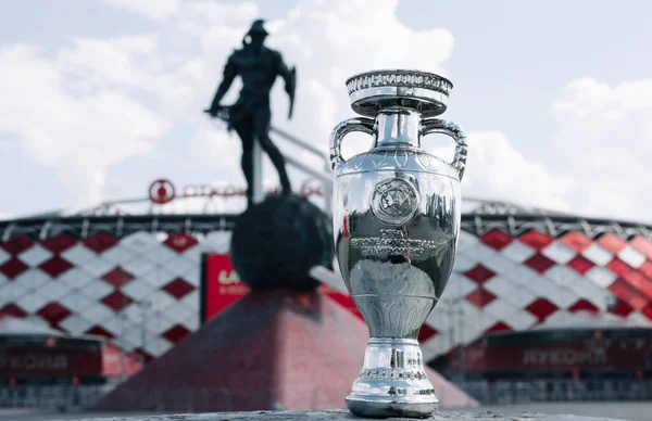 June 2021 Moscow Russia European Football Championship Cup Front Spartak — Stock Photo, Image