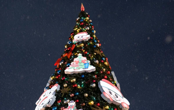 Dezember 2020 Moskau Russland Neujahrsbaum Auf Dem Roten Platz Moskau — Stockfoto