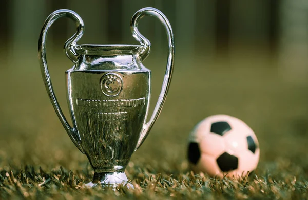 Augusti 2021 Sankt Petersburg Ryssland Uefa Champions League Cup Den — Stockfoto