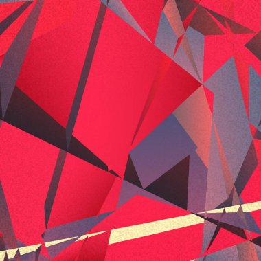 Renkli kâğıt üzerinde renkli üçgenleri olan Retro geometrik arkaplan