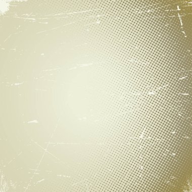 Yarım tonluk gradyanı olan eski çizilmiş kağıt kart