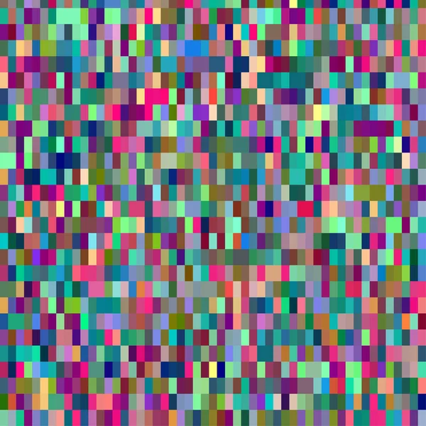 Pola Warna Warni Digital Dengan Kisi Piksel Berantakan - Stok Vektor