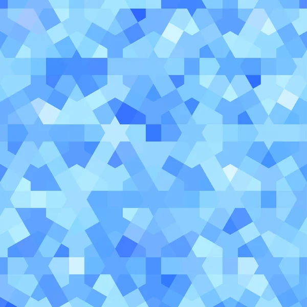 Fondo Azulejos Azules Con Textura Árabe Clásica — Vector de stock