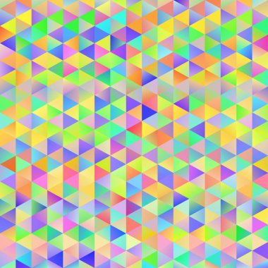 Dağınık üçgen ızgaralı dijital renkli desen