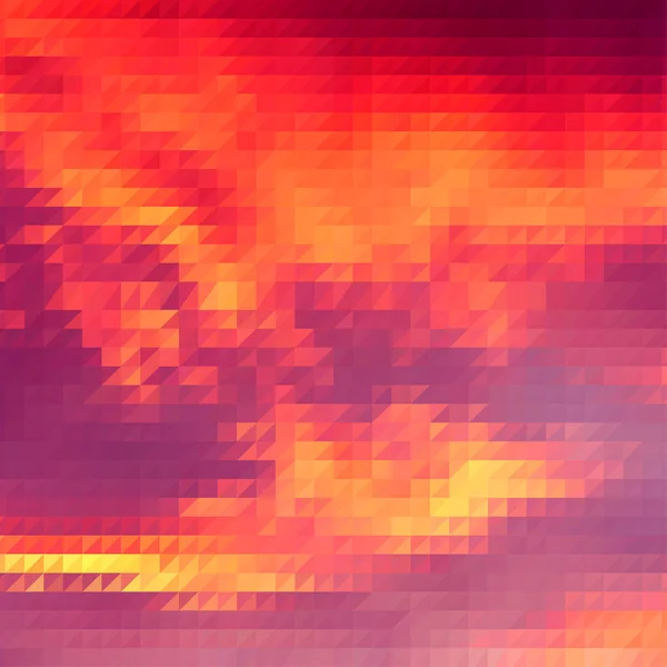 Atardecer Fondo Borroso Temático Con Rejilla Triangular — Vector de stock