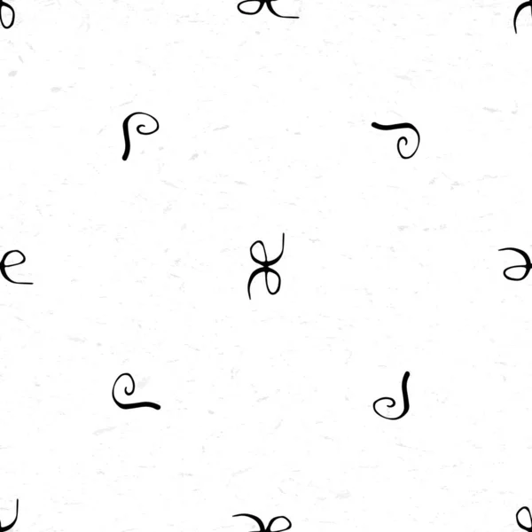 Modèle Sans Couture Avec Vignettes Calligraphiques Dessinées Main — Image vectorielle