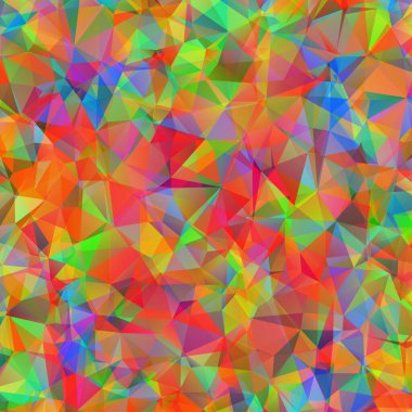 Dağınık üçgen ızgaralı dijital renkli desen