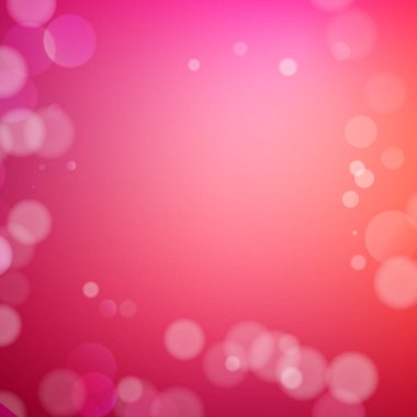 Kırmızı bulanık arkaplanda soyut bokeh parıltıları