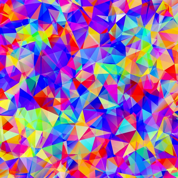 Digital Colorful Pattern Messy Triangles Grid — Stock Vector